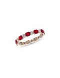 Anne Klein Gold Tone Alternating Siam Stretch Bracelet