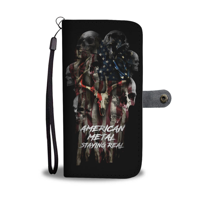 American Metal Phone Case Wallet