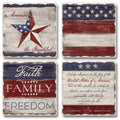 Americana Assorted Coaster 4 Pack