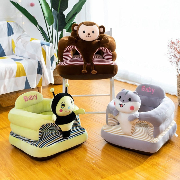 Anti-Fall Cartoon Baby Learning Sofa Chair & Tatami Mat