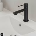 Aquatica Point Basin Mixer Chrome / Black