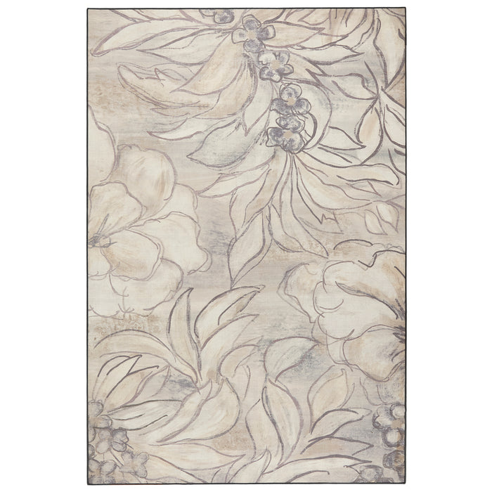 Hug Rug Art Floral Washable Rug