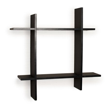 Asymmetric Laminate Square Floating Wall Shelf - EK CHIC HOME