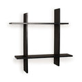 Asymmetric Laminate Square Floating Wall Shelf - EK CHIC HOME