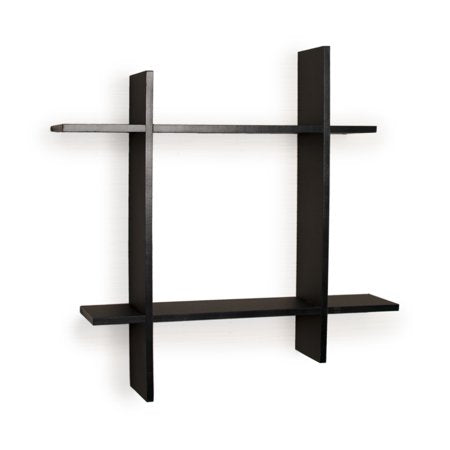 Asymmetric Laminate Square Floating Wall Shelf - EK CHIC HOME
