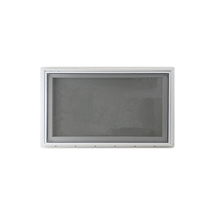 Awning 36" x 16" Inward Opening Double Pane Tempered Clear Low E Window Back