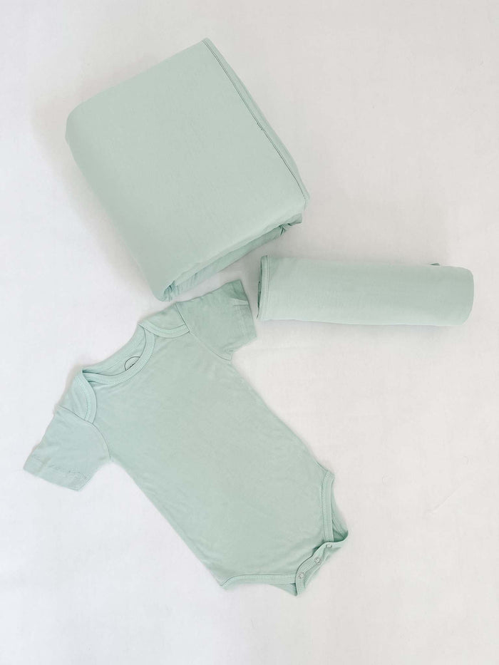 Nodnal Co Bamboo Baby Gift Set in Tidewater - Premium Baby Bedding & Essentials