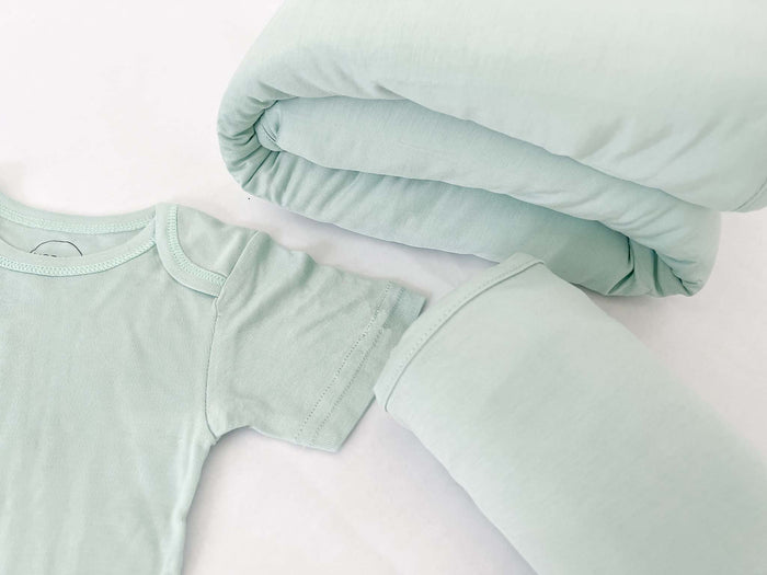 Nodnal Co Bamboo Baby Gift Set in Tidewater - Premium Baby Bedding & Essentials