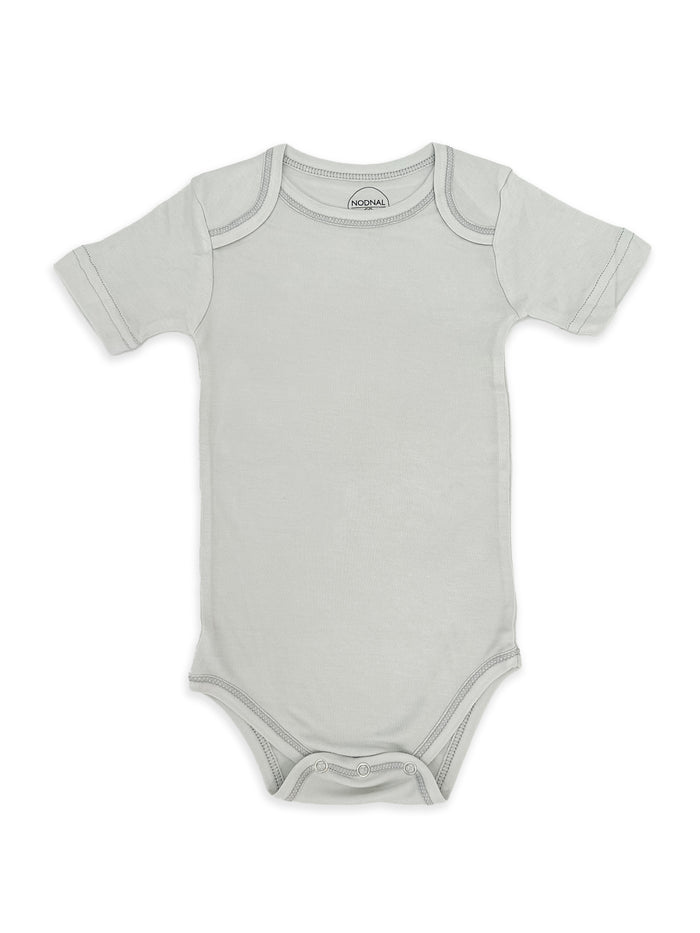 Nodnal Co Bamboo Bodysuit in Cement Gray - Premium Baby Bedding & Essentials