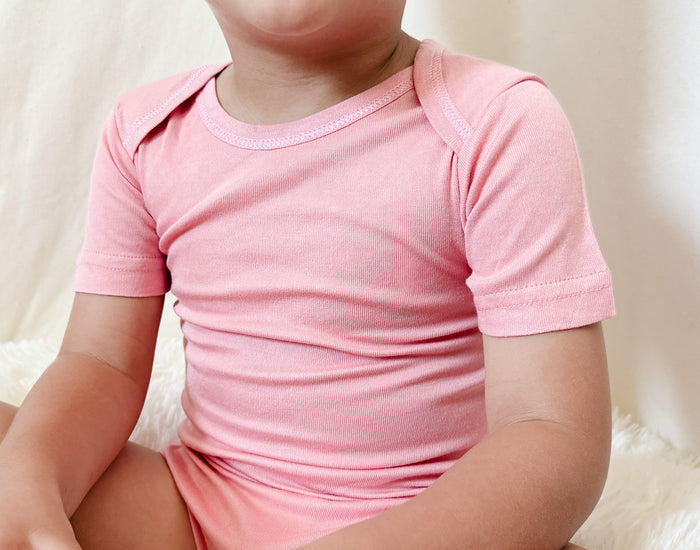 Nodnal Co Bamboo Bodysuit in Dusty Rose - Premium Baby Bedding & Essentials