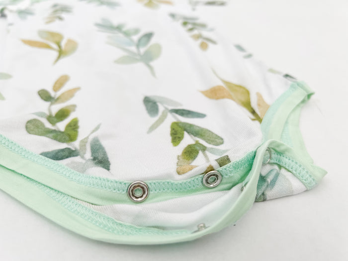 Nodnal Co Bamboo Bodysuit in Leafy Greens - Premium Baby Bedding & Essentials