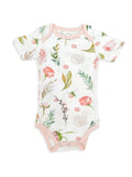 Nodnal Co Bamboo Bodysuit in Peony - Premium Baby Bedding & Essentials