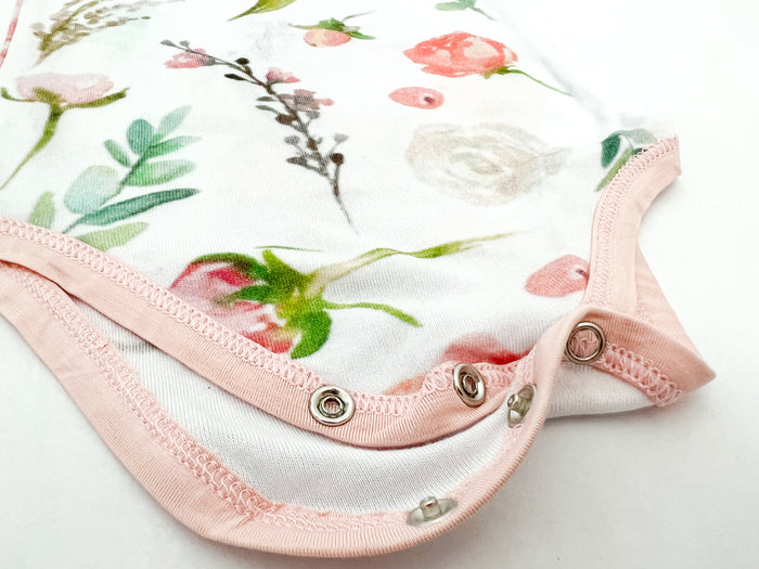 Nodnal Co Bamboo Bodysuit in Peony - Premium Baby Bedding & Essentials
