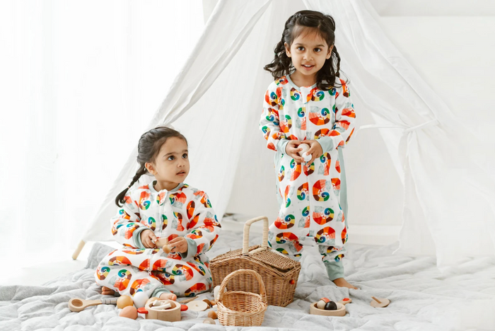 Bamboo Long Sleeve Sleep Suit 0.6 TOG - Eric Carle The Mixed-Up Chameleon (6-18M Only)