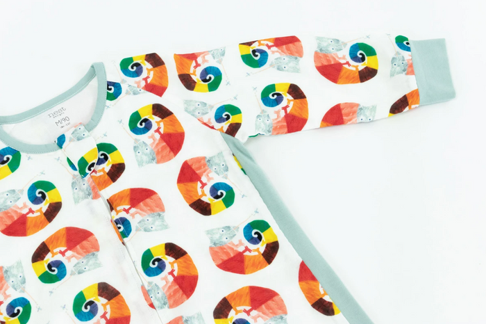 Bamboo Long Sleeve Sleep Suit 0.6 TOG - Eric Carle The Mixed-Up Chameleon (6-18M Only)