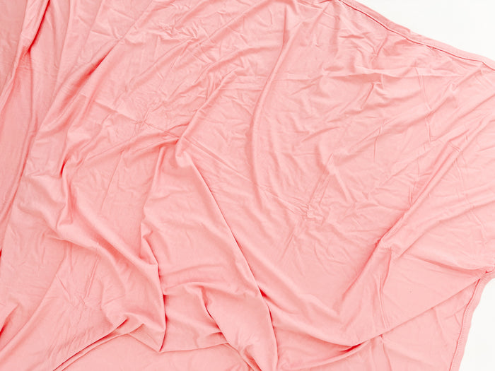 Nodnal Co Bamboo Swaddle Blanket in Dusty Rose - Premium Baby Bedding & Essentials