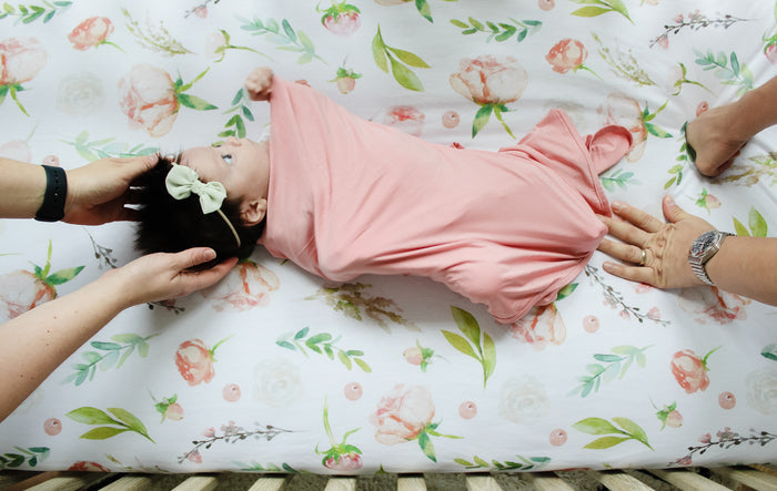 Nodnal Co Bamboo Swaddle Blanket in Dusty Rose - Premium Baby Bedding & Essentials