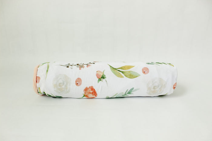 Nodnal Co Bamboo Swaddle Blanket in Peony - Premium Baby Bedding & Essentials