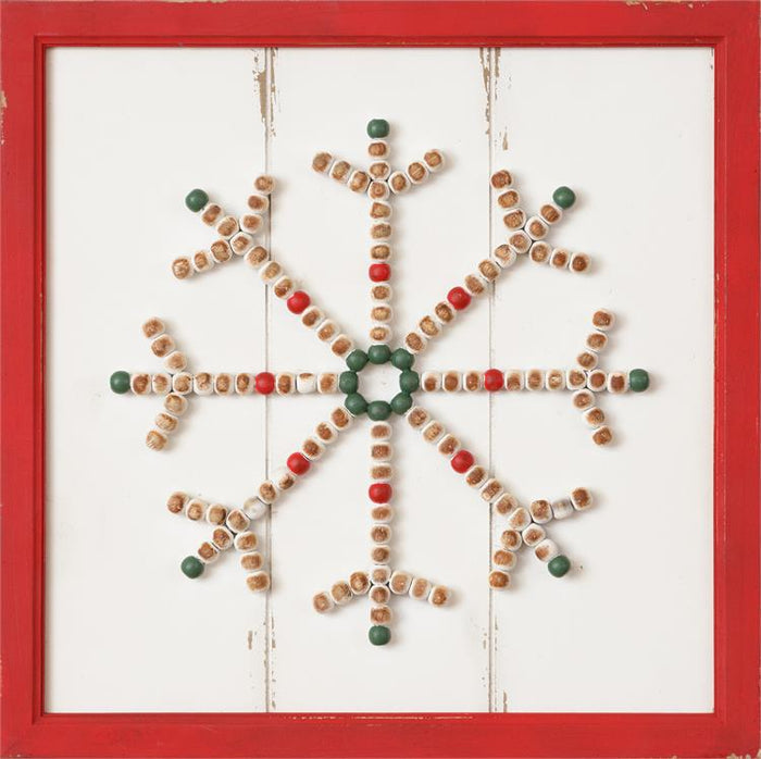 Beaded Snowflake Sign