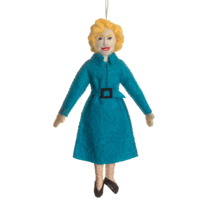 Betty White Felt Ornament - bubblegum market