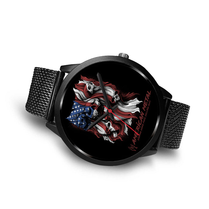 Black Metal Mesh Black Link Black Leather White Leather