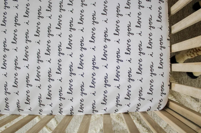 Nodnal Co Black & White Mini Crib Fitted Sheet Set - Premium Baby Bedding & Essentials
