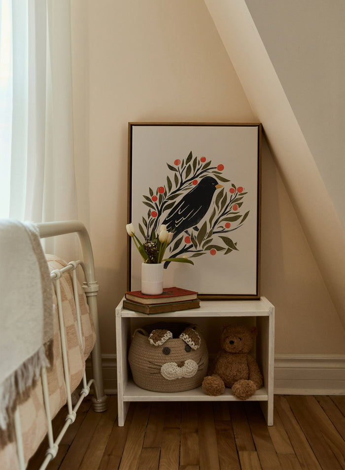 Blackbird & Red Berries, Poster