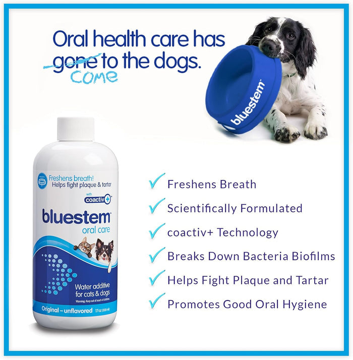 Bluestem Fresh Breath Plaque & Tartar Control Water Additive for Cats & Dogs