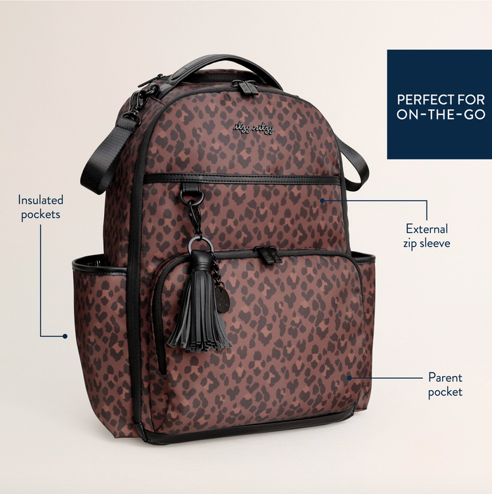 Boss Plus Backpack Diaper Bag Leopard