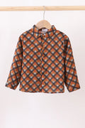 Brown Plaid Muslin Button Down