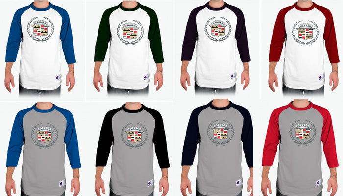 Cadillac 60's Raglan Baseball T-Shirt