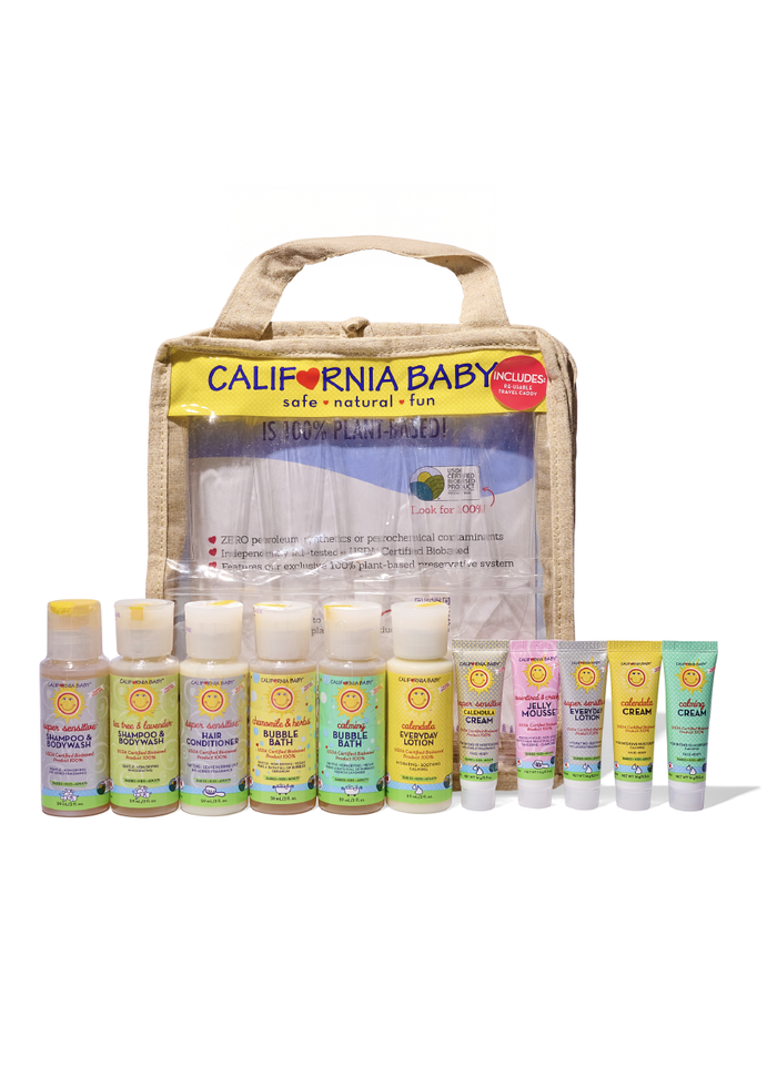 California Baby 100% Plant-based Collection™ Deluxe Travel Set