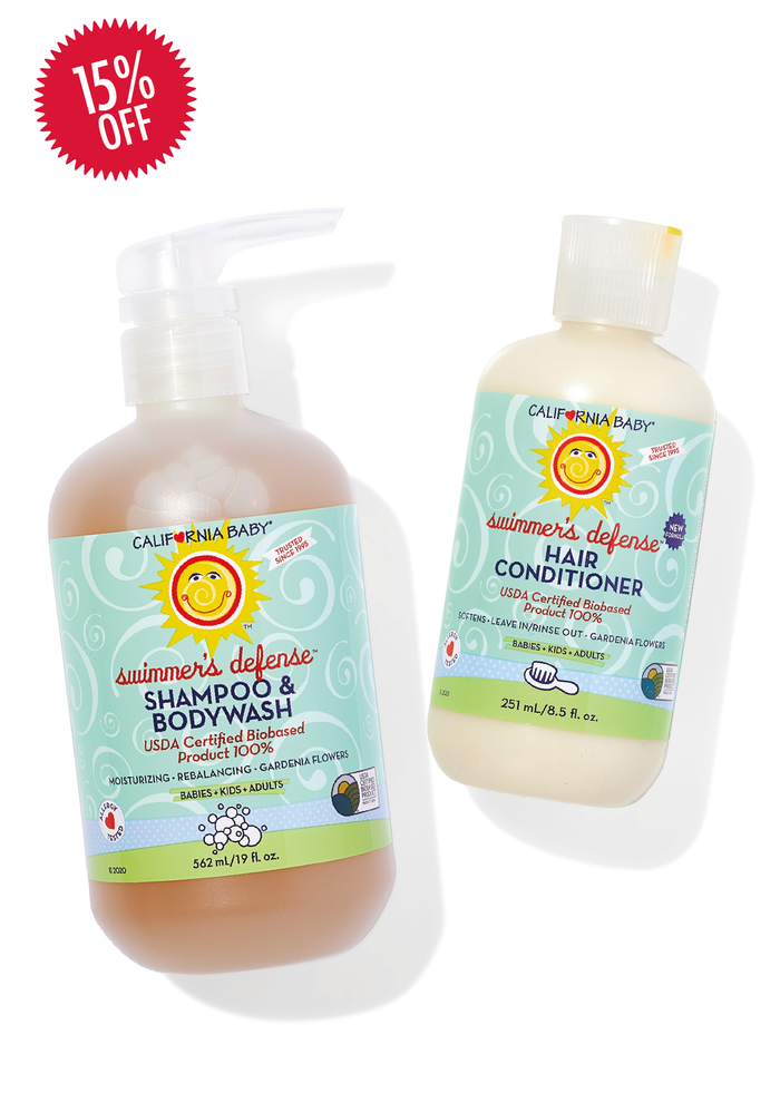 California Baby Swimmer's Defense™ Shampoo + Conditioner Bundle