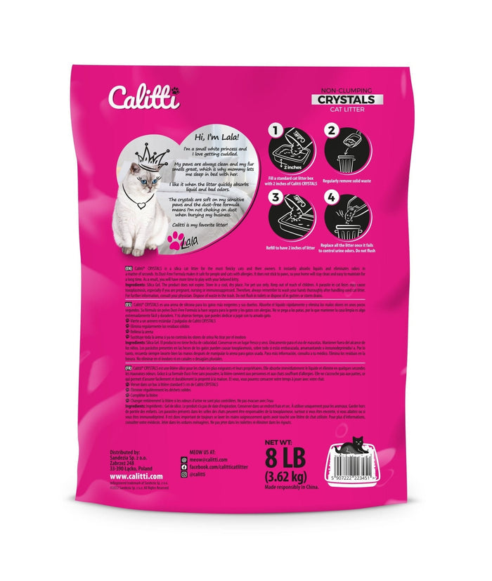 Calitti Non-Clumping Silica Gel Cat Litter Crystals