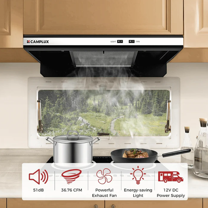 Camplux RV Range Hood 22” - Shed Windows and More, Inc.