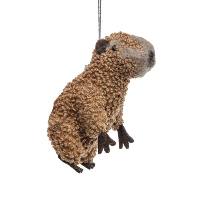 Capybara Felt Ornament - bubblegum market