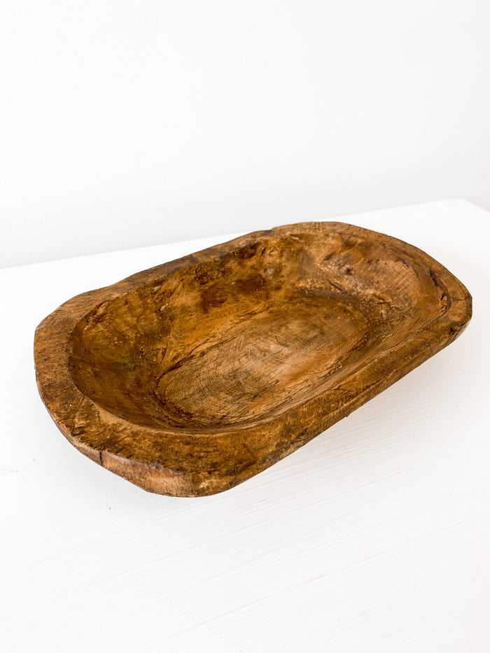 Carved Dough Bowl
