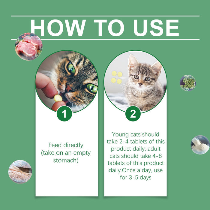 Cat Grass Fiber Tablets for Cats