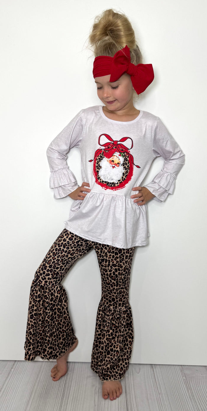 Cheetah Santa Girl's Set