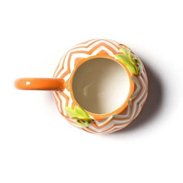 Chevron Pumpkin Shaped Mug by Happy Everything!