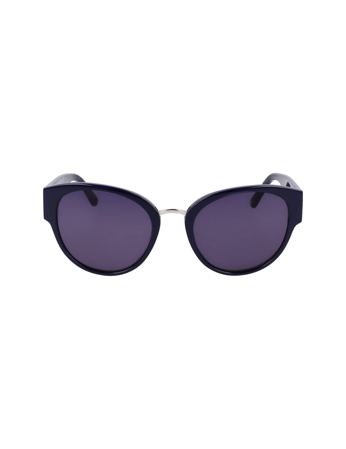 Anne Klein Navy Chic Rounded Cat-Eye Sunglasses