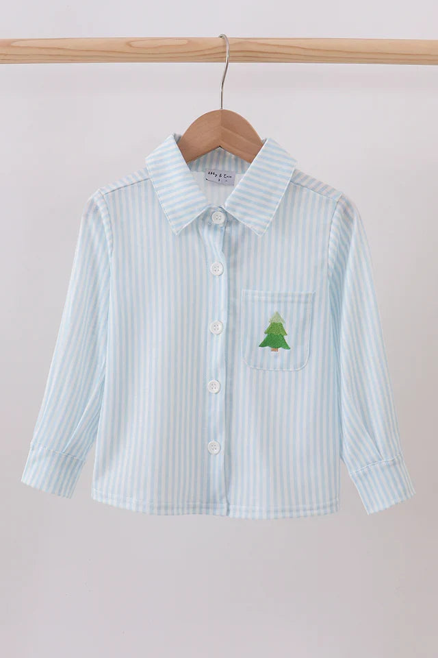 Christmas Tree Button Down
