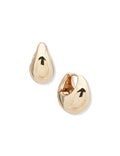 Anne Klein Gold Tone Chunky Huggie Hoop Earrings