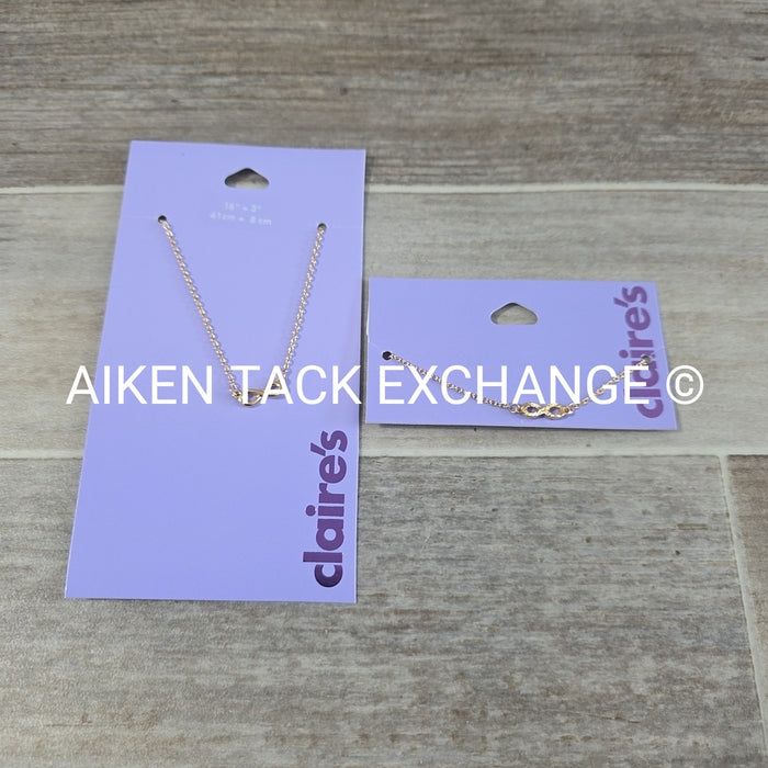 Claire's Jewelry Bundle - 1 Bracelet, 1 Necklace