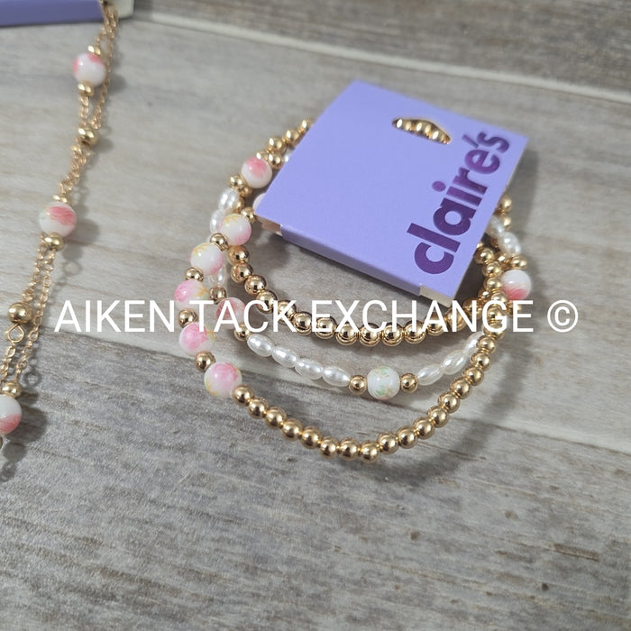 Claire's Necklace + Bracelet Set