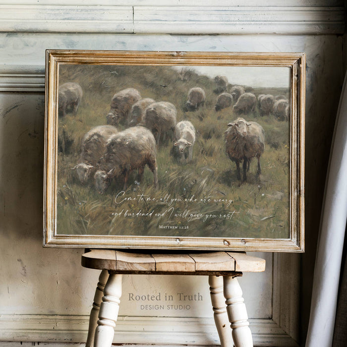 Come to Me Wall Art Print Christian Decor: 8x10