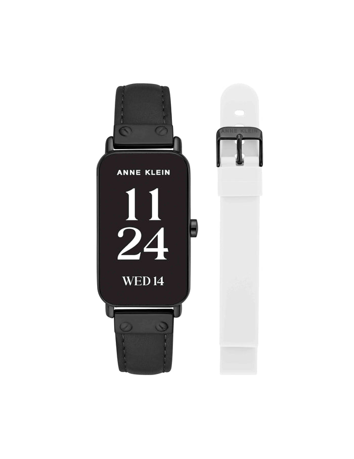 Anne Klein Black/White Connect It Illume Smartwatch Set