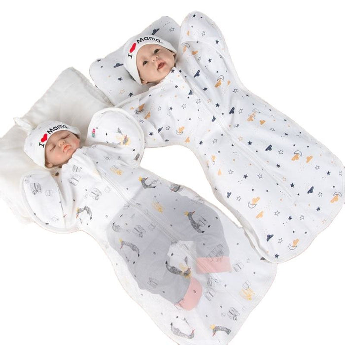 Cotton Anti-Kick Printed Baby Sleeping Bag