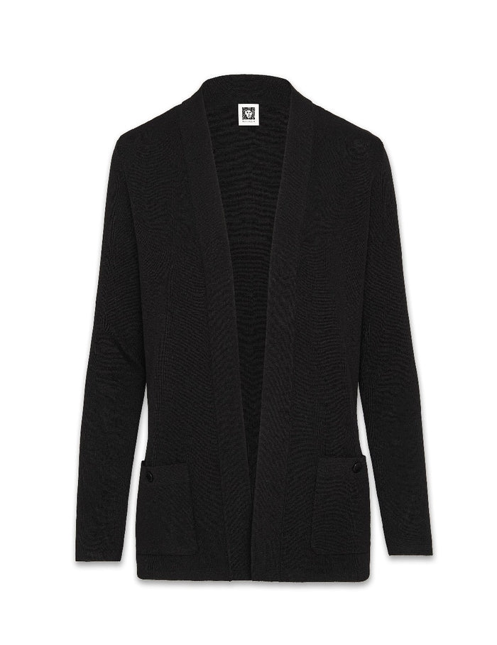 Anne Klein Cotton Front Pocket Cardigan
