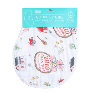 Country Girl Bib/Burp Cloth